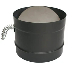 DuraBlack Stove Pipe 6in. Diameter Damper Section