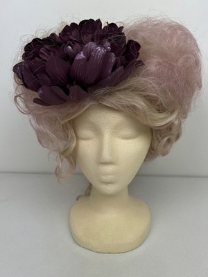 Effie Trinket wig Hunger Games blonde pink flower Halloween cosplay costume