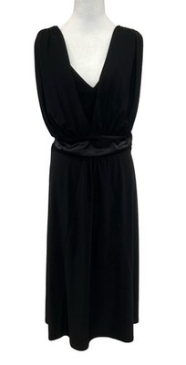 size 18w cocktail dress Vintage Michael Marcella Black Sheer Sleeves Evening Cocktail Dress Size 18W