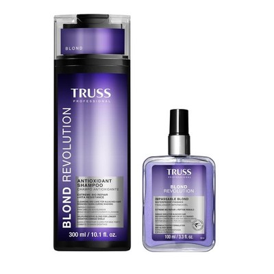 TRUSS Blond Revolution Shampoo and Impassable Spray Bundle for Blonde Hair