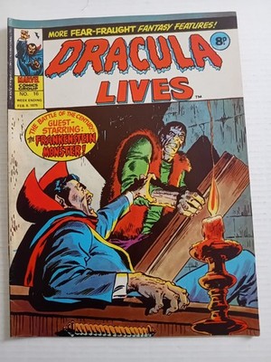 Dracula Lives #16. Frankenstein Monster.  1975 Marvel UK Weekly Comic