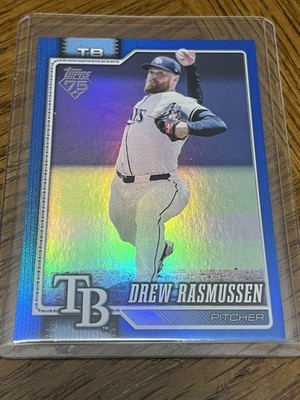 2026 Topps Series 1 Drew Rasmussen Blue Rainbow Foil /150 Tampa Bay Rays