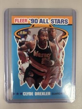 1990-91 Fleer - All-Stars Clyde Drexler #11 Portland Trail Blazers Insert Card