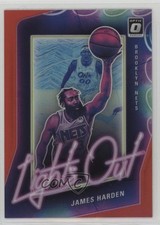 2020-21 Panini Donruss Optic Lights Out Red Prizm 98/99 James Harden #1 0it8