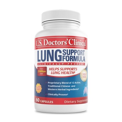 U.S. Doctors' Clinical Lung Support Supplement - 12 Chinese Herbs, Vitamin A,...