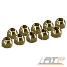 10x RADMUTTER KEGELBUND M12x1,5 FÜR PEUGEOT 4007 4008 ION SMART FORFOUR