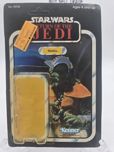 1983 Star Wars ROTJ KLAATU Card Back #2 With Attached  Bubble Unpunched Nice!