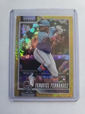 Topps 2026 Series 1 Yanquiel Fernandez RC /399 Yellow Rainbow Foil Rockies