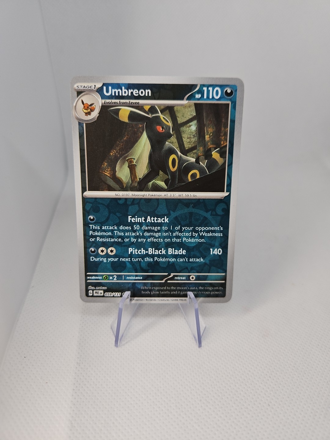 Umbreon Reverse Holo 059/131 Near Mint Prismatic Evolutions Pokemon TCG