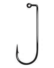 Gamakatsu Jig Hooks 3/0 Heavy Wire Round Bend 90° Black Pack of 25