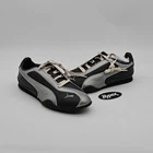 PUMA Bella V2 Abrasion Resistant Low Top Casual Shoes Unisex Silver Glow Black