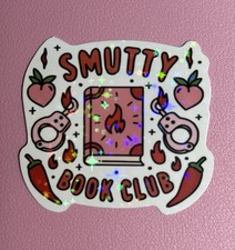 Smutty Book Club Reading Book Sticker