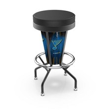 NHL - Lighted St Louis Blues Swivel Bar Stool Hockey Team Logo