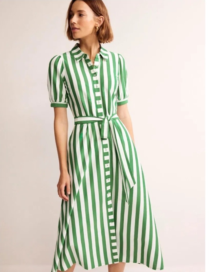 BODEN Libby Midi Shirt Dress Size UK 14R D0962 Brand New A16