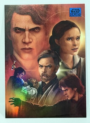 2024 Topps Chrome Galaxy Star Wars #PD-9 Mustafar Anakin Padme