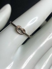 4439 Vintage Sterling silver 925 minimalist knot band ring sz 8 1.1 grams
