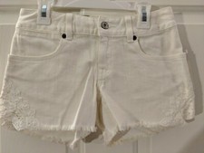 RALPH LAUREN White Denim Shorts for Girls NWT 29 - 35
