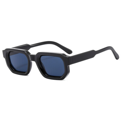 Trendy Thick Square Sunglasses 90s Small Retro Fashion 