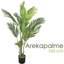 Kunstpflanze Palme Palmenbaum Arekapalme Künstliche Pflanze 160 cm Decovego
