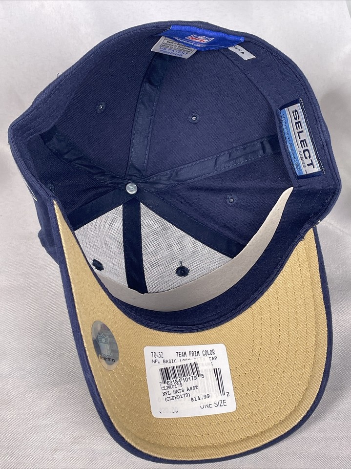 St Louis Rams NFL Reebok Select Series Navy Blue OSFA Flex Fit Logo Hat ...
