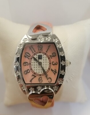 Techno by KC Ladies /Women's Watch/ Diamonds/Pink Leather