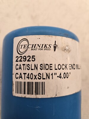 TECHNIKS 22925 22925CAT/SLN SIDE LOCK END MILLSCAT40xSLN1''-4.00''