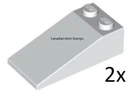 New Lego 2x White Slope 18 4 x 2 30363