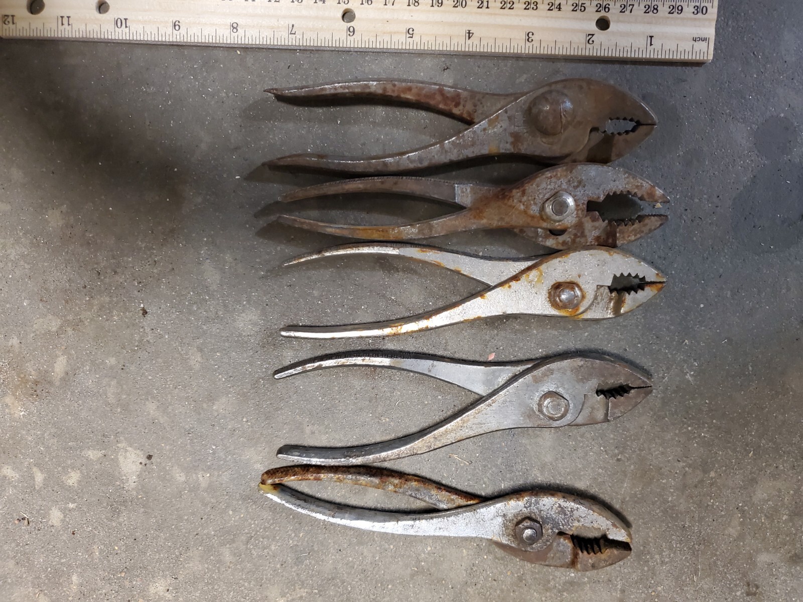 Large Cee Tee Pliers Lot Set Slip Joint Wire Cutting eBay