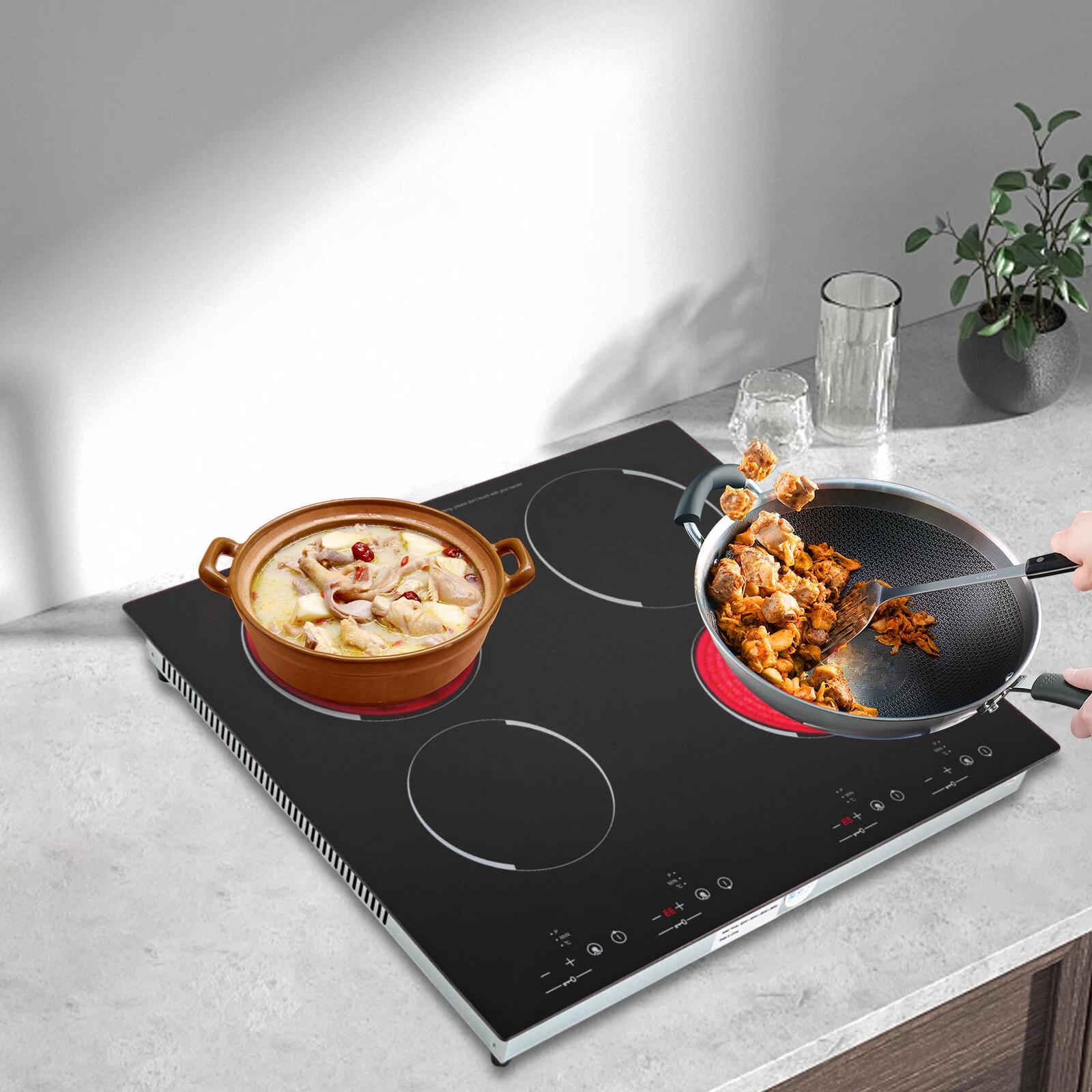 23 Inch Countertop Electric Cooktop 4 Burner,110V in Electric Stovetop
Opens in a new window or tab