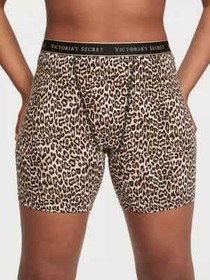 VICTORIA'S SECRET Logo Cotton Boxer Brief Black Pink Gray Logo Panty Undies NEW