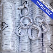 Bulk Lot For iPhone 14 13 12 11 XR 20W PD Power Adapter USB-C Fast Charger Cable