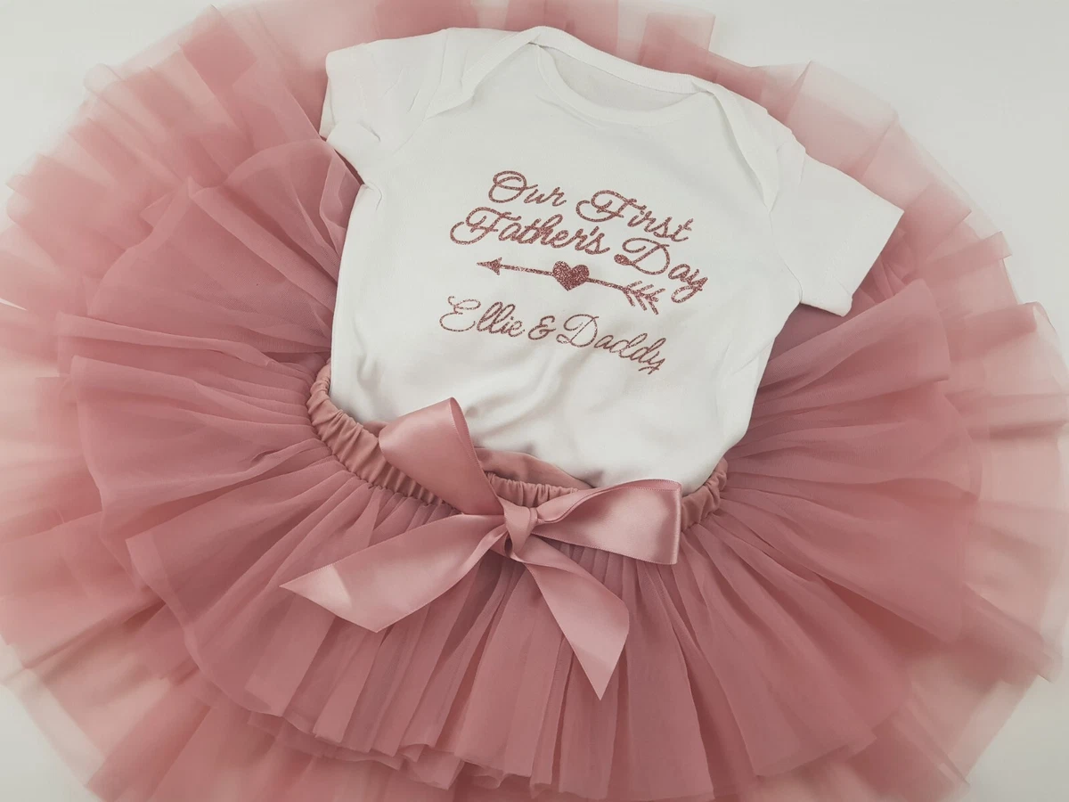 Baby girl first store fathers day outfit