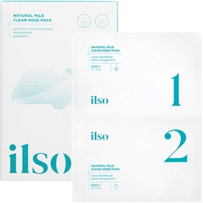 ILSO Natural Mild Clear Nose Pack 5ea, Koreanische Kosmetik, KBeauty, Probe