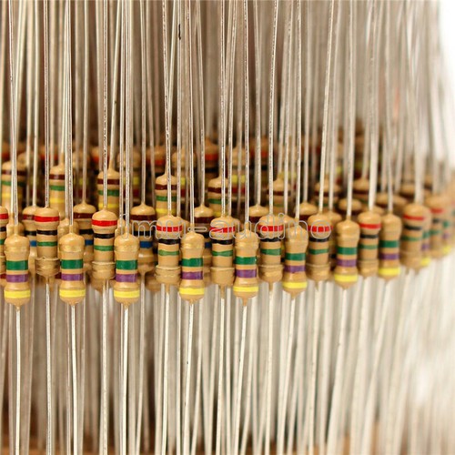 100PCS 1KΩ 1K Ohm 1/4W 0.25W 5% Carbon Film Resistors Resistance NEW ...