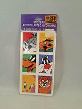 VINTAGE 1995 HALLMARK Warner Bros. LOONEY TUNES Bugs Bunny Stickers 4 Sheets NEW