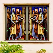 3D Palace 408NAO Window Film Print Sticker Cling Stained Glass UV Block Fa