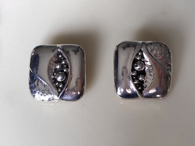 Boucles D'oreilles Vintage En Métal Doré - Marque Sidney Carron - Occasion Bon état
