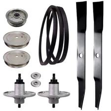 42" DECK REBUILD KIT FITS MURRAY RIDERS SPINDLE BLADES BELT PULLEYS ADAPTERS