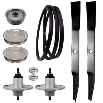 #ad 42quot; DECK REBUILD KIT FITS MURRAY RIDERS SPINDLE BLADES BELT PULLEYS ADAPTERS $86.95