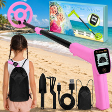 Rechargeable Children Metal Detectors with 1800mAh Battery, Pink