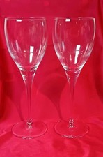 2x Elegant Tapered Stem Small White Wine Glasses 50ml 21cm Tall