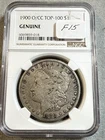 1900 O/CC Morgan Silver Dollar S$1 NGC Genuine 8058