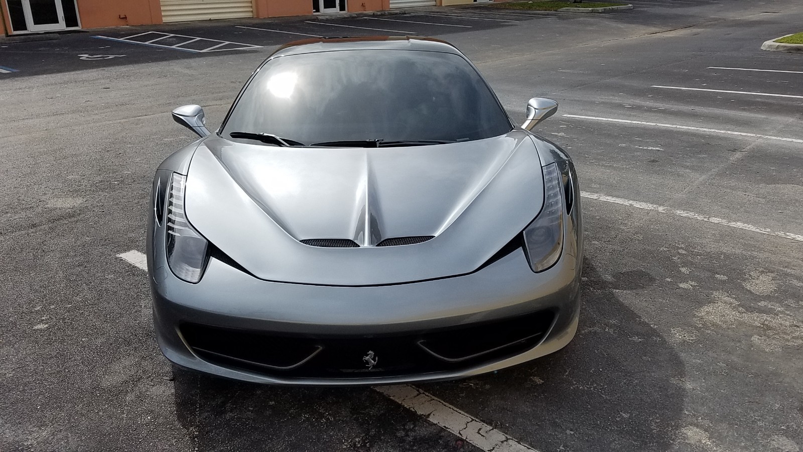 2010-15 Ferrari 458 Italia Speciale Front Hood with Grills FRP  Made in USA