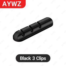 Adhesive Cable Holder Clips Cord Management Wire Organizer for Desktop USB Charg