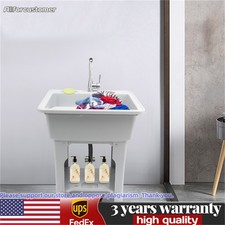 Laundry Sink Spacious Utility Sink Utility Sink with Storage Shelf Slop Sink