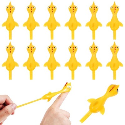 60 Stück Flick Chickens Rubber Stretchy Flying Chickens Fingers Stretchy Chicks