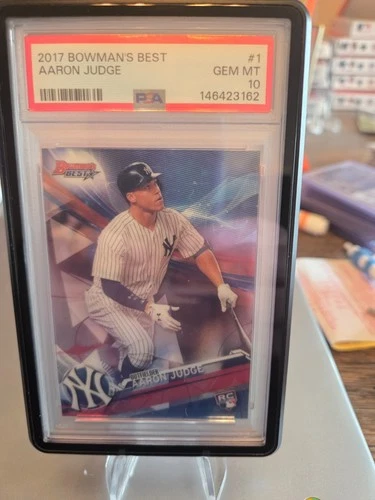 psa 10 2017 bowmans best aaron judge rookie low pop mvp