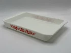 Vintage Pyrex Friendship Red Birds Lasagna Pan #933 Red & White