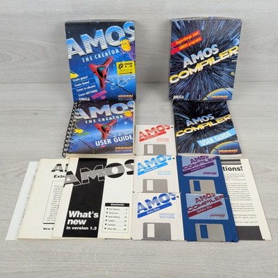 AMOS The Creator & Compiler Boxed Amiga Software Retro Computer Programmierung