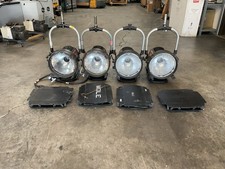 Lot of 4 Mole-Richardson 6641 LED Fresnel Barn Doors Studio Lights Repairs
